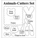 Tin Cutter Set      Animals 